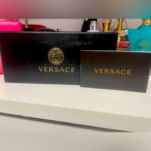 Versace sunglasses box and book. Note-Does not include sunglasses. Just the box.